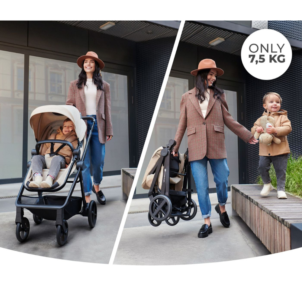 Carucior 3 in 1 Newly, Bej, Kinderkraft